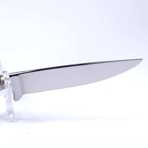 VTG OLD RARE GERMAN FPS HIRSCHKRONE STAG HORN HANDLE HUNTING KNIFE W/ SCABBARD - Picture 6 of 11