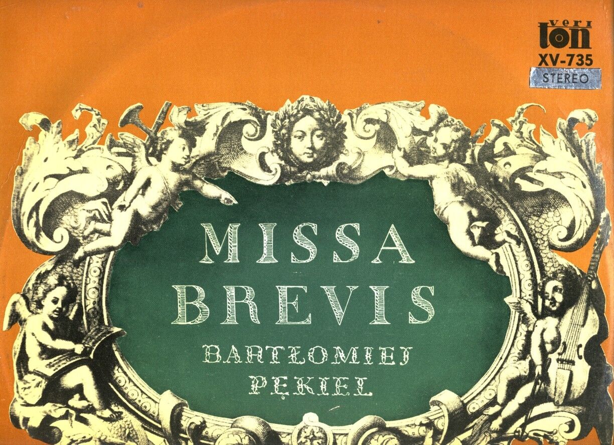 Bartlomiej Pekiel: Missa brevis    Polish Baroque Music  polish Veriton LP