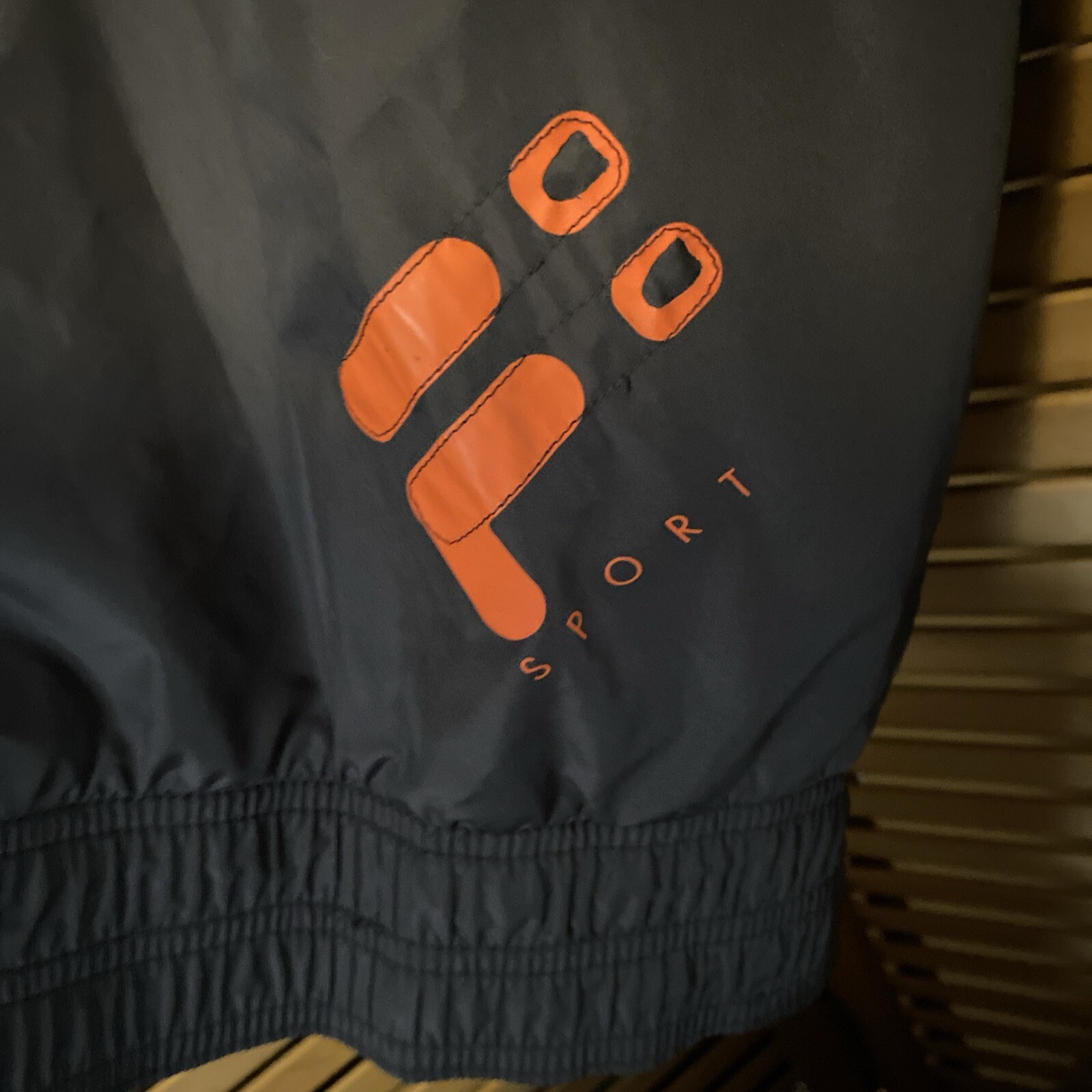 FILA SPORT Giacca Frangivento Uomo Golf Grigio Arancione XXL