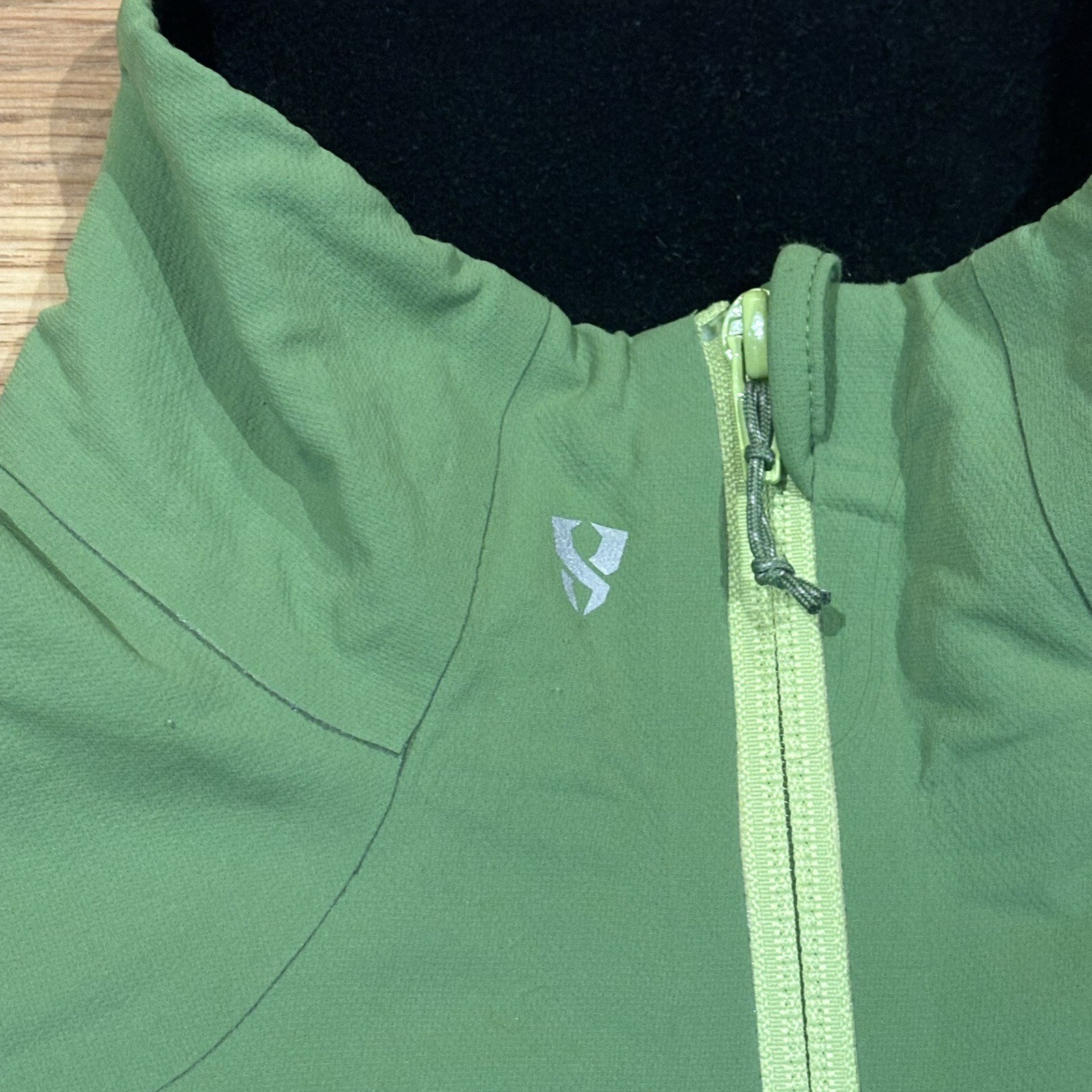 Stoic Shell Jacket Lightweight Solid Green Full Z… - image 7