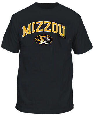 Missouri Tigers Men's Black Arch College Short Sleeve T Shirt