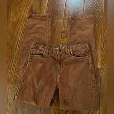 Lands  End kids size 16 brown adjustable waist corduroy pants