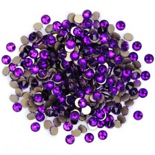 2088 Purple Velvet Flatback Stone Strass Non Hotfix Crystal Nail Art Rhinestones