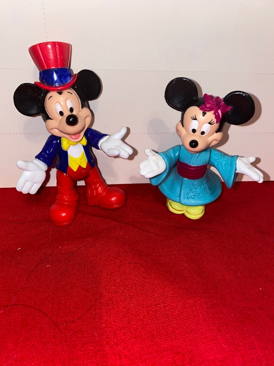Vintage Mickey Minnie Mouse Walt Disney World Epcot Figure