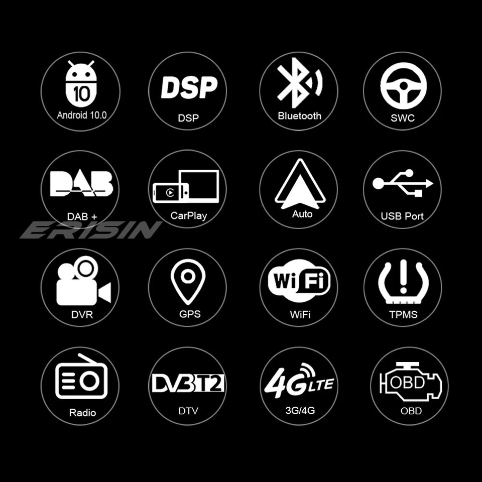 9" Android 12 Car Stereo DAB+OPS for VW PASSAT GOLF 5 JETTA CADDY Tiguan 8-Core - Image 3 of 4