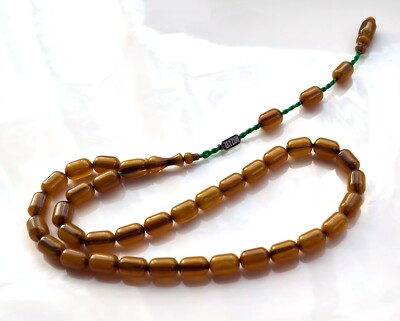 Amber Bakelite  Prayer Worry Beads Subha Tasbih Tasbeeh Misbaha Misbah