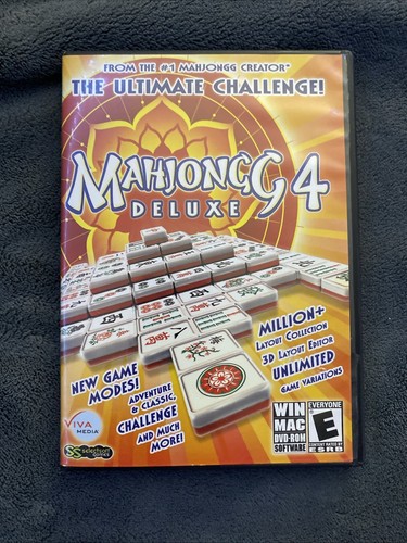 Mahjongg 4 Deluxe Edition Selectsoft Games Windows Mac DVD-ROM Mahjong ...