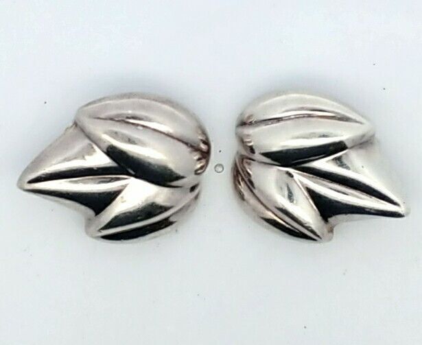 ■ENGBROX■ silver925 posh line earring EBEA25015 Vintage 925 Sterling Silver Clip on Earrings Marked ZINA