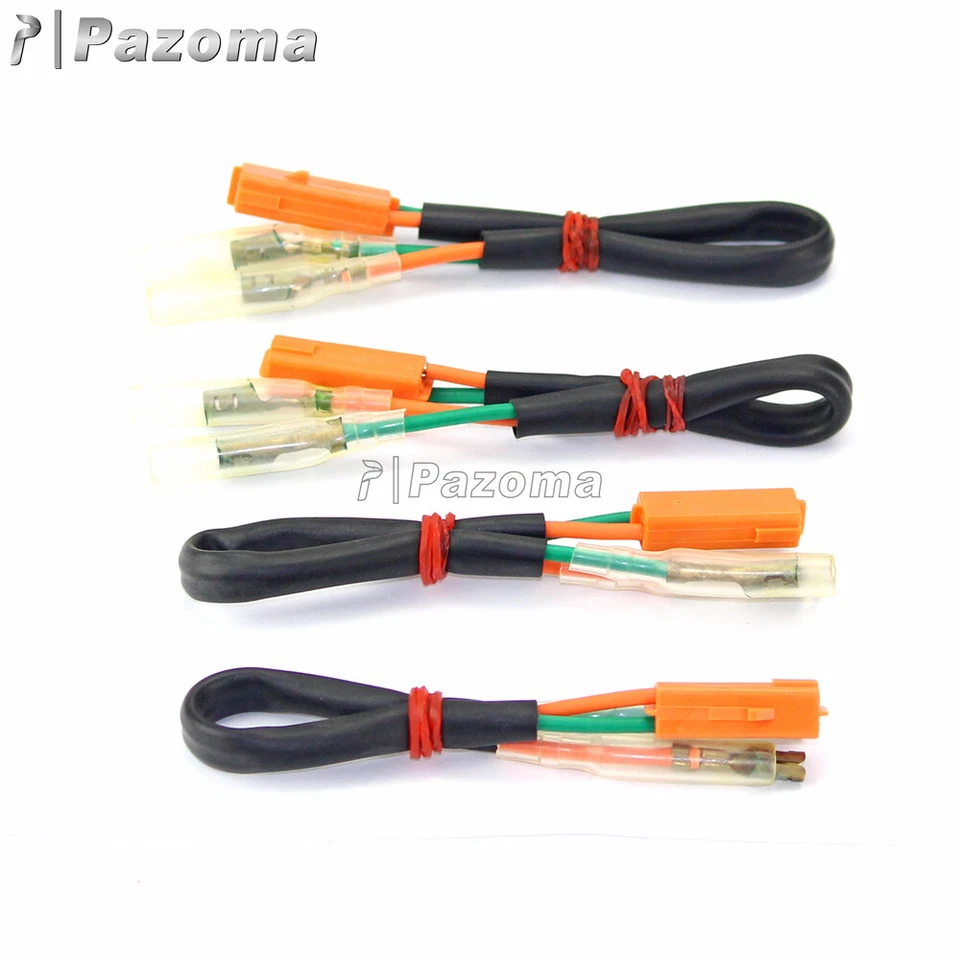 4 cables conectores adaptador señal de giro para Kawasaki Z125 Z250 Z300 Z650 Z900 Foto 3 de 4