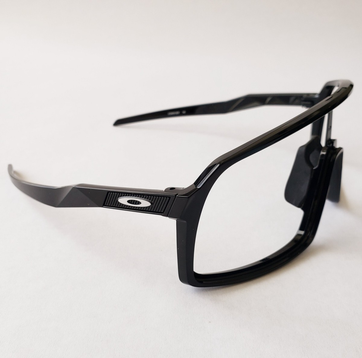 Oakley Sutro Polished Black Silver Icons Replacement Frame