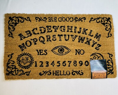 OUIJA BOARD Coir Door Mat New w/ Tag Gothic Halloween Home Decor