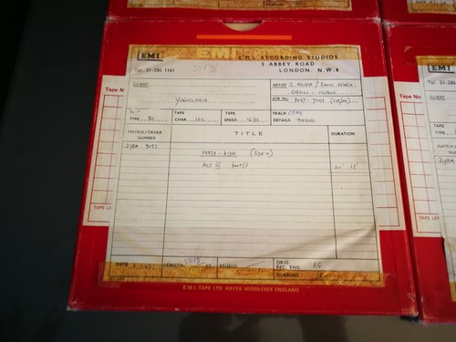 6 EMI Master tape Reel to reel 15IPS CCIR Verdi Aida Mehta Corelli Nilsson - Picture 12 of 20
