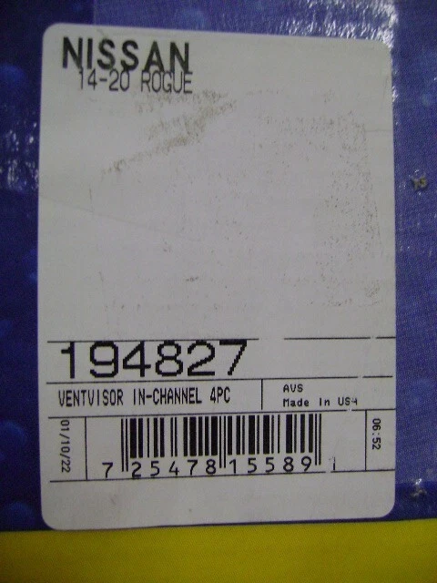 Deflector en canal AVS Ventvisor Ventshade 194827 4 piezas. para Rogue Smoke 14-19 Foto 4 de 4