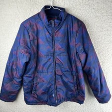 Swiss Tech Puffer Jacket Kids Red Blue Coat Size XXL 18