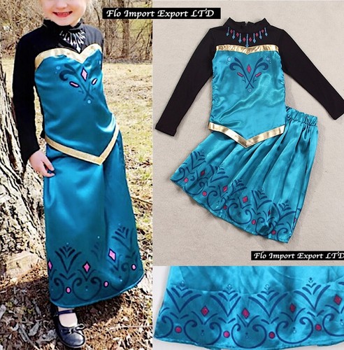 Frozen Elsa Incoronazione Carnevale con Gonna Costume Frozen Coronation  789052 | eBay