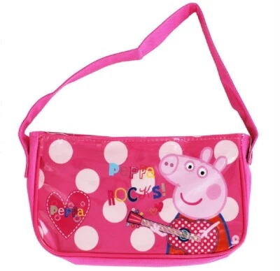 Licensed Girls Peppa Pig Rocks Handbag Purse