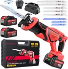 Cordless Reciprocating Saw 21V Brushless Motor with 2x4.0Ah Batteries, 3500 Spm