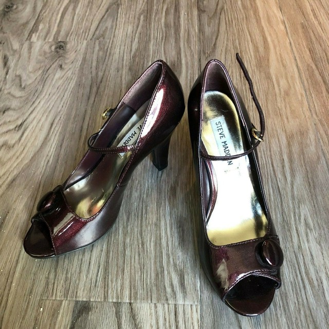 Nordstrom Steven by Steve Madden Mary Jane Heels patent leather pumps 10 | eBay