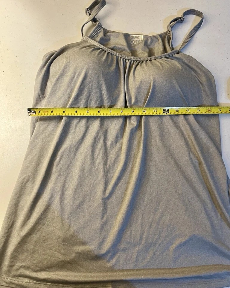 Sujetador acolchado fluido 32 Degrees para mujer XL negro blanco gris construido Foto 3 de 4