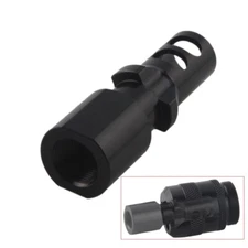M13.5x1 LH 13.5x1 LH Steel Tri Lug 3 Lug .308 .300 BLK 7.62 Muzzle Brake