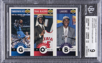 1996 Kobe Bryant Collectors Choice M129 M158 M139 Garnett O'Neal