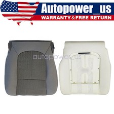 For 2011-2016 Ford F250 F350 XLT Driver Bottom Seat Cover & Foam Cushion Gray