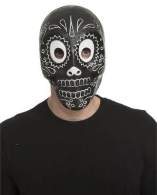 Tag der Toten Masken Sugar Skull Knochen Skelett Halloween Accessoire Kostüm