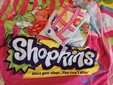 Edredón Shopkins, sábana bañada ajustada y 2 fundas de almohada