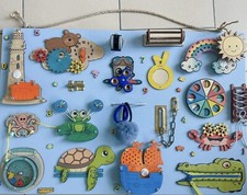 Activity Busy Board aus Holz Montessori mit L...