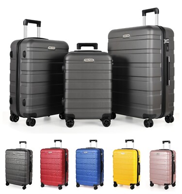 MoFut Reisekoffer Trolley ABS Handgepäck M L XL / 20 24 28 zoll / 41 65 95 liter