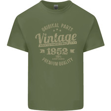 Vintage Year 74th Birthday 1952 Mens Cotton T-Shirt Tee Top