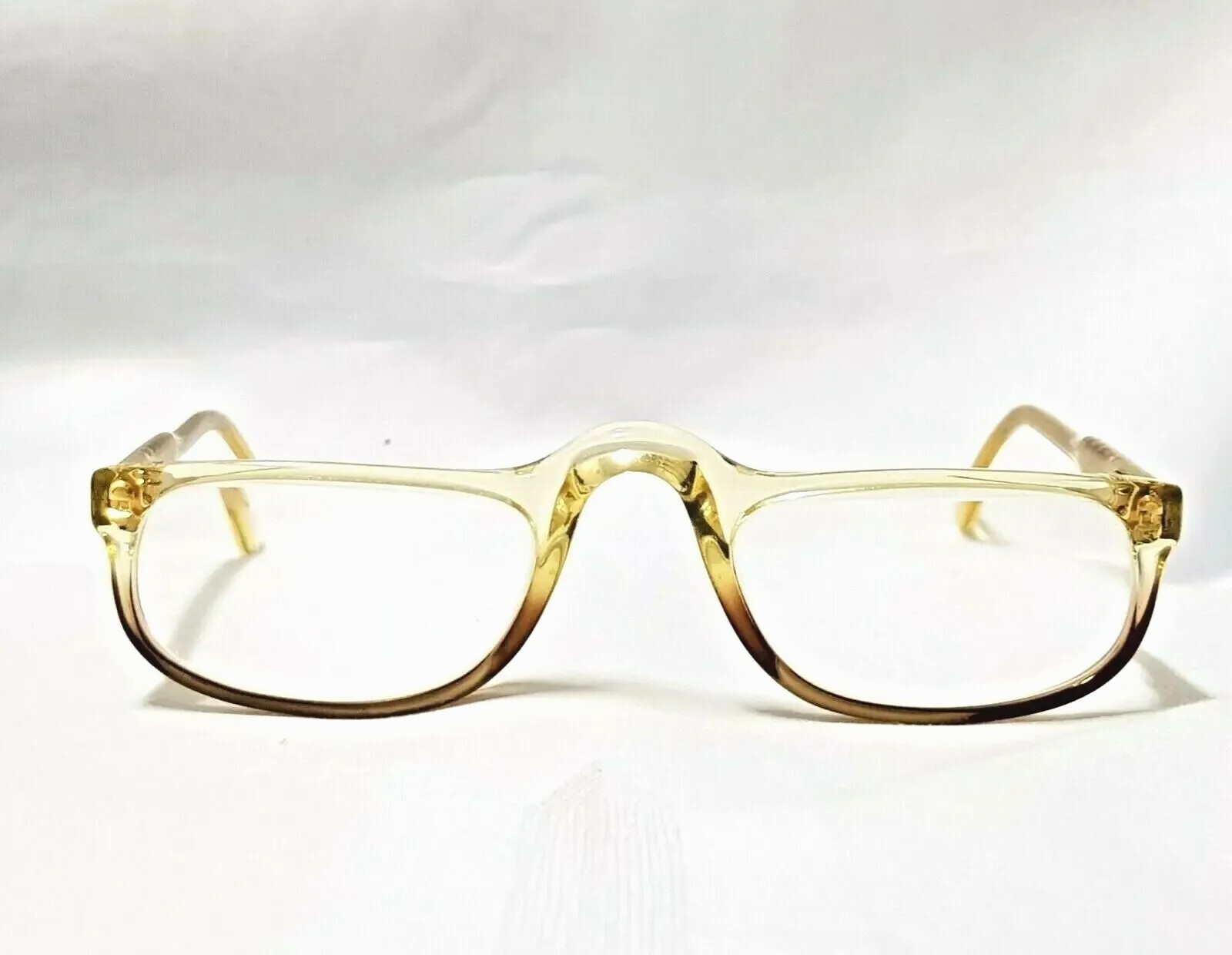 Sin marca Hombres 60s marcos de lectura gafas media luna resorte bisagras gaf...