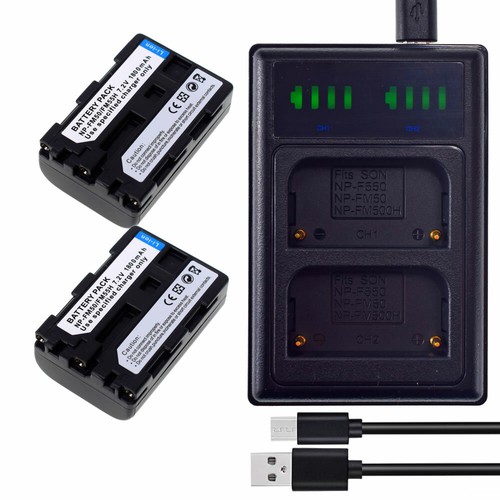 Battery or charger for SONY HandyCam DCR-TRV255E NP-FM50 NP-FM30 DCR-DVD91E Cam - Picture 5 of 32