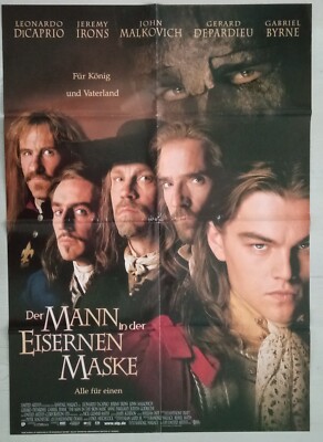 P168 Original Kinoplakat DER MANN IN DER EISERNEN MASKE Leonardo DiCaprio
