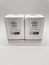 Elta MD UV Clear SPF 46 Sunscreen Tinted - 2pk x 40 SAMPLES Exp: 2027