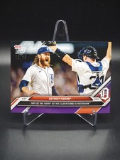 DETROIT TIGERS GOT HOT, CLINCH PLAYOFF SPOT! 2024 Topps Now #765 Purple #25/25