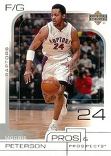2001-02 Upper Deck Pros & Prospects #80 Morris Peterson RAPTORS