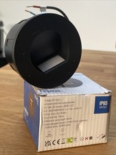 Saxby Albus CCT Round Recessed Light IP65 Black