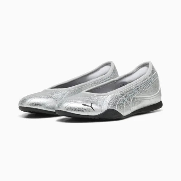 Puma WMNS Catch Soleil Ballerina Metallic Silver 405843-01 Women's