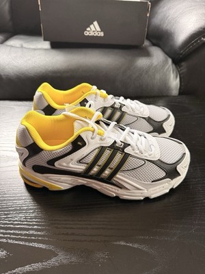 adidas Response CL Men's Running Shoes White Black Yellow Mesh FX7718