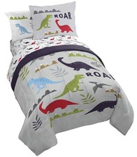 Trend Collector Dinosaur Roar 5 Piece Twin Bed Set - Includes Comforter  She