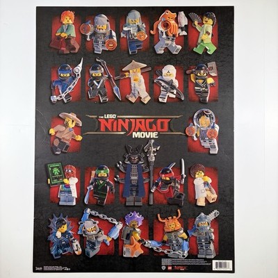 LEGO Ninjago Movie Poster Minifigures Grid Trends International 18x24