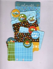 CUTIE PIE BOY (8 TABBED) MEMORYDEX/ROLODEX CARDS Double-Sided HANDMADE