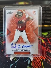 2021 Leaf Perfect Game - Autographs Carlos Elian Martinez #BA-CEM Orange /30 RC