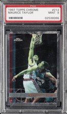 1997 TOPPS CHROME #212 MAURICE TAYLOR PSA 9