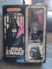 1978 KENNER STAR WARS 15-INCH DARTH VADER WITH ACRYLIC DISPLAY CASES.