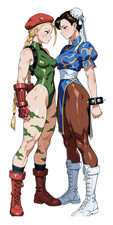 3549 Chun Li Cammy Sticker, Made In USA, Laminated, Sexy, Waifu, Busty, Curvy