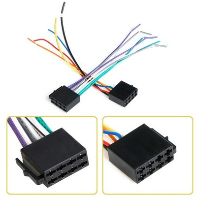 Car Radio Wiring Cable Harness Adapter Connector with Standard Color ...