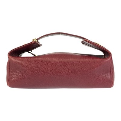 CARTIER Must Line Trinity Handbag pouch Bordeaux Gold Hardware leather