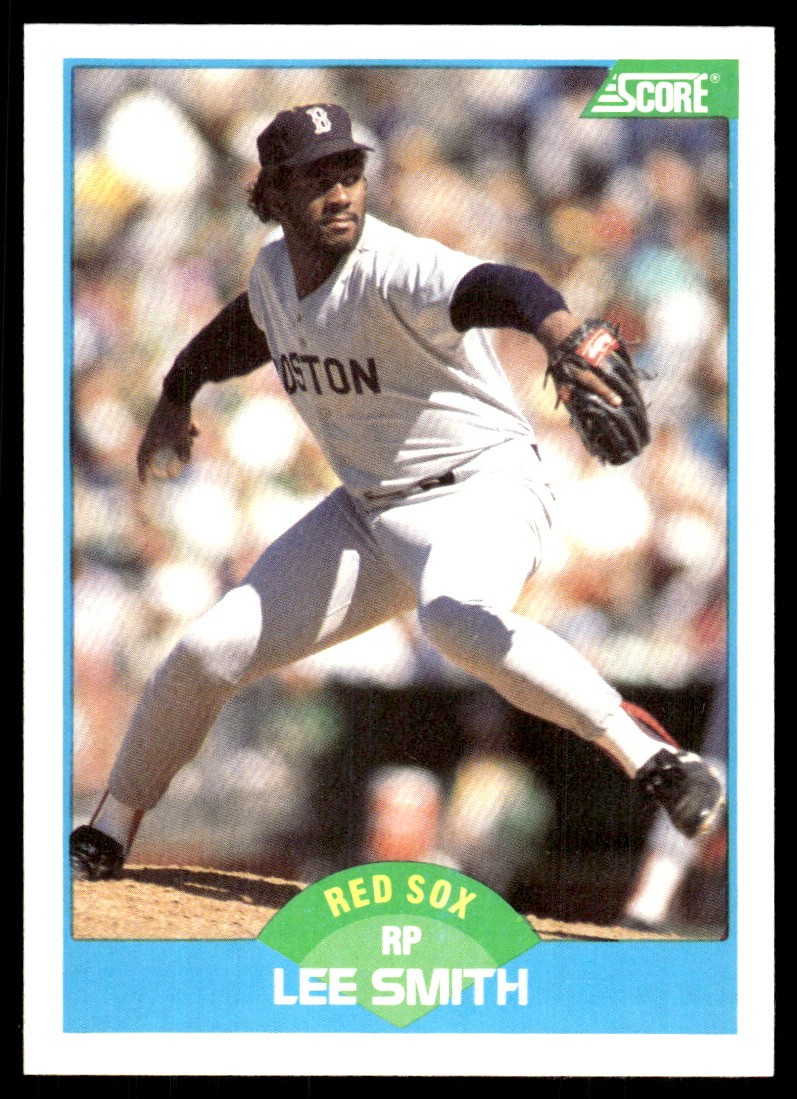Lee Smith 1989 Score #150 Red Sox MLB READ FREE SHIPPING AutographDen